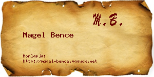 Magel Bence névjegykártya